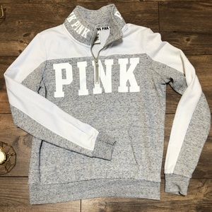 Pink Victoria’s Secret Half Zip Pull Over